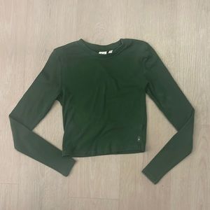 Aritzia Cropped Long Sleeve, Size: Medium, Green